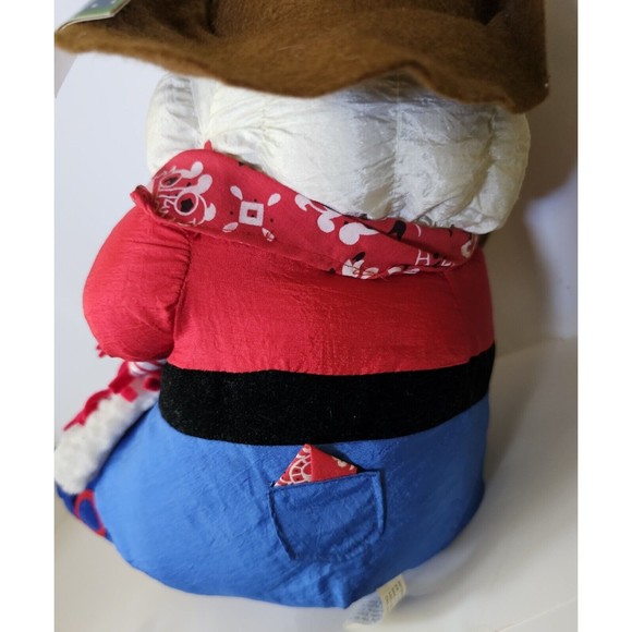 Plush Vintage Christmas Cowboy Santa Partial Tag Candy Cane Guns... - Picture 9 of 16